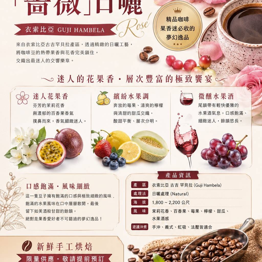 古吉・罕貝拉「薔薇」日曬