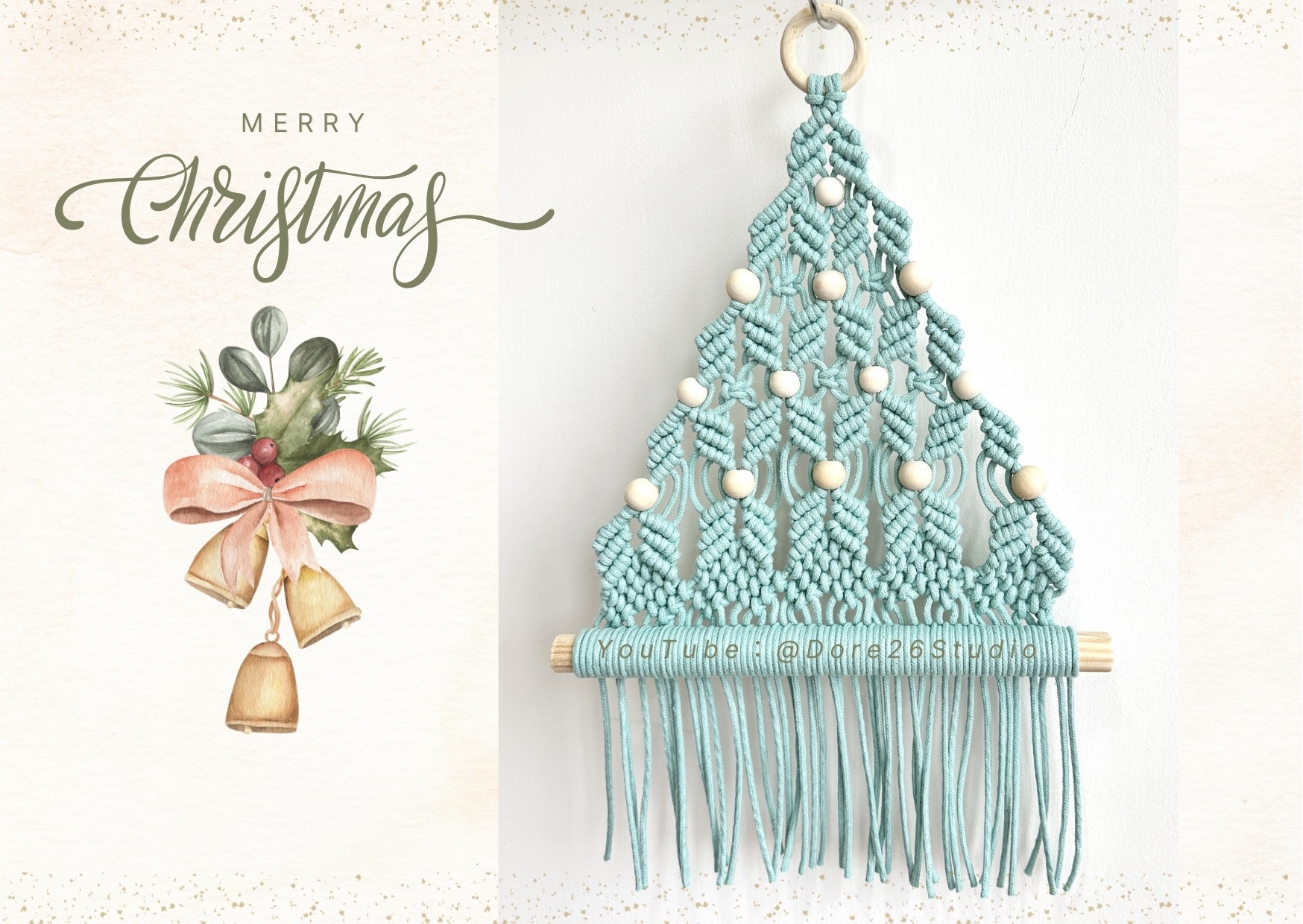【DIY材料包】編織聖誕樹 附教學影片 | Macrame Xmas 手作禮物