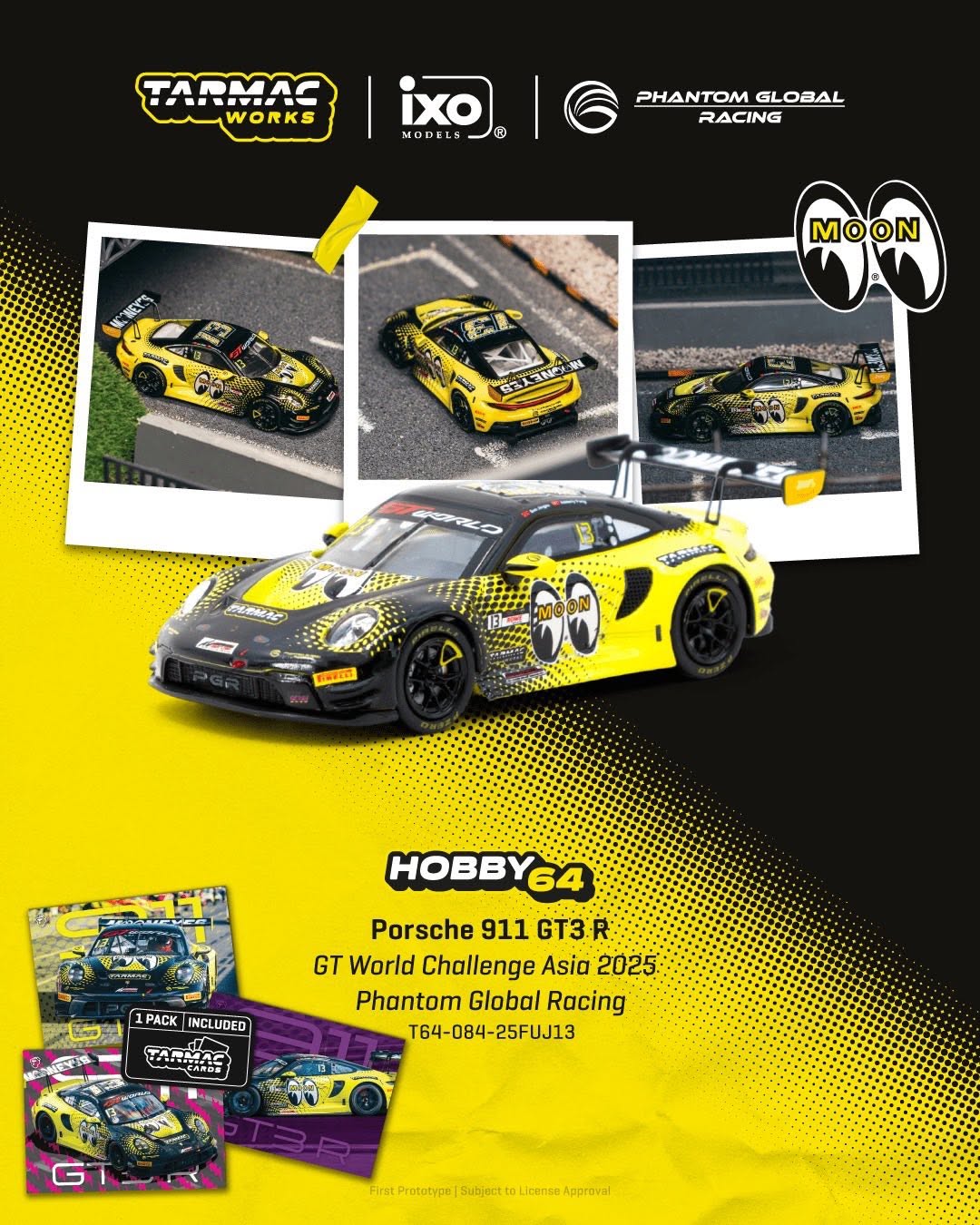 7/15 Porsche 911 GT3 R GT World 月亮眼塗裝