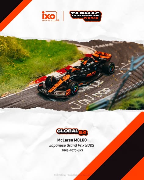 7/15 McLaren MCL60 Japanese Grand Prix 2023 $530