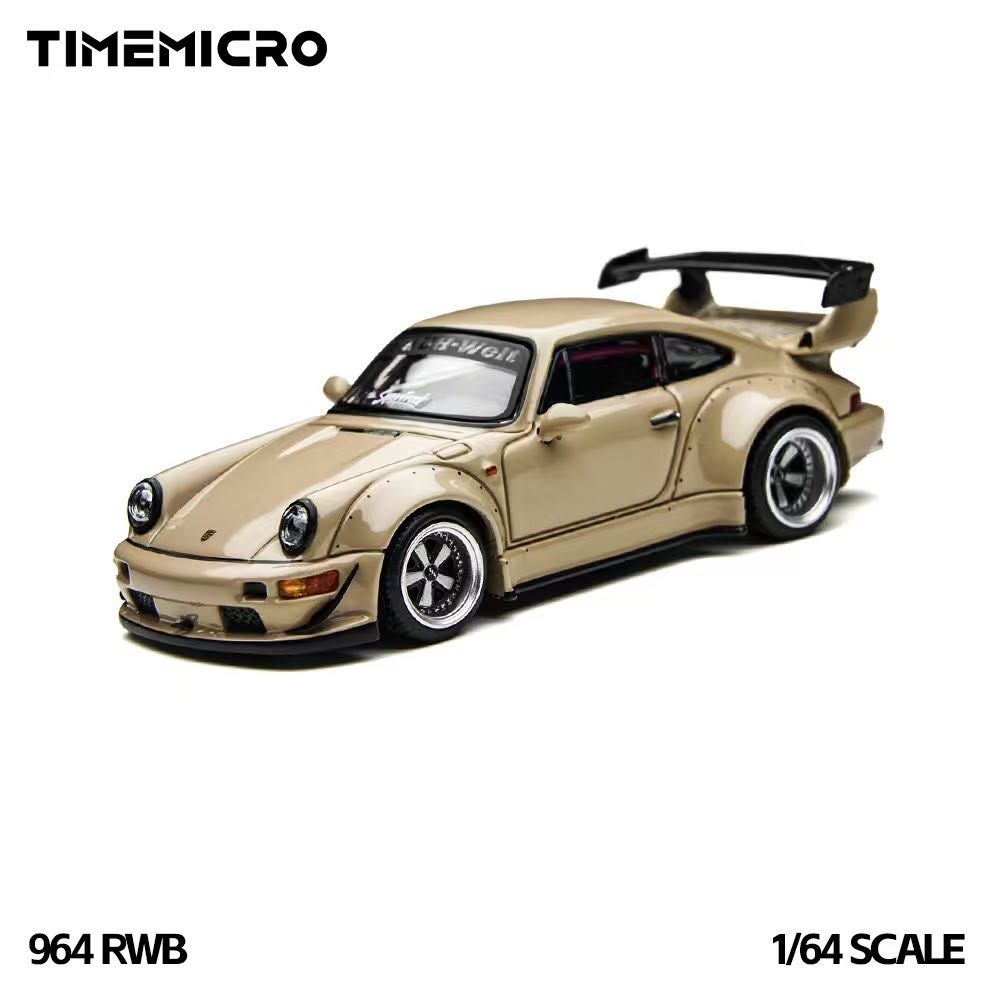 7/18 TimeMicro 1:64 RWB 964 米色 合金模型 