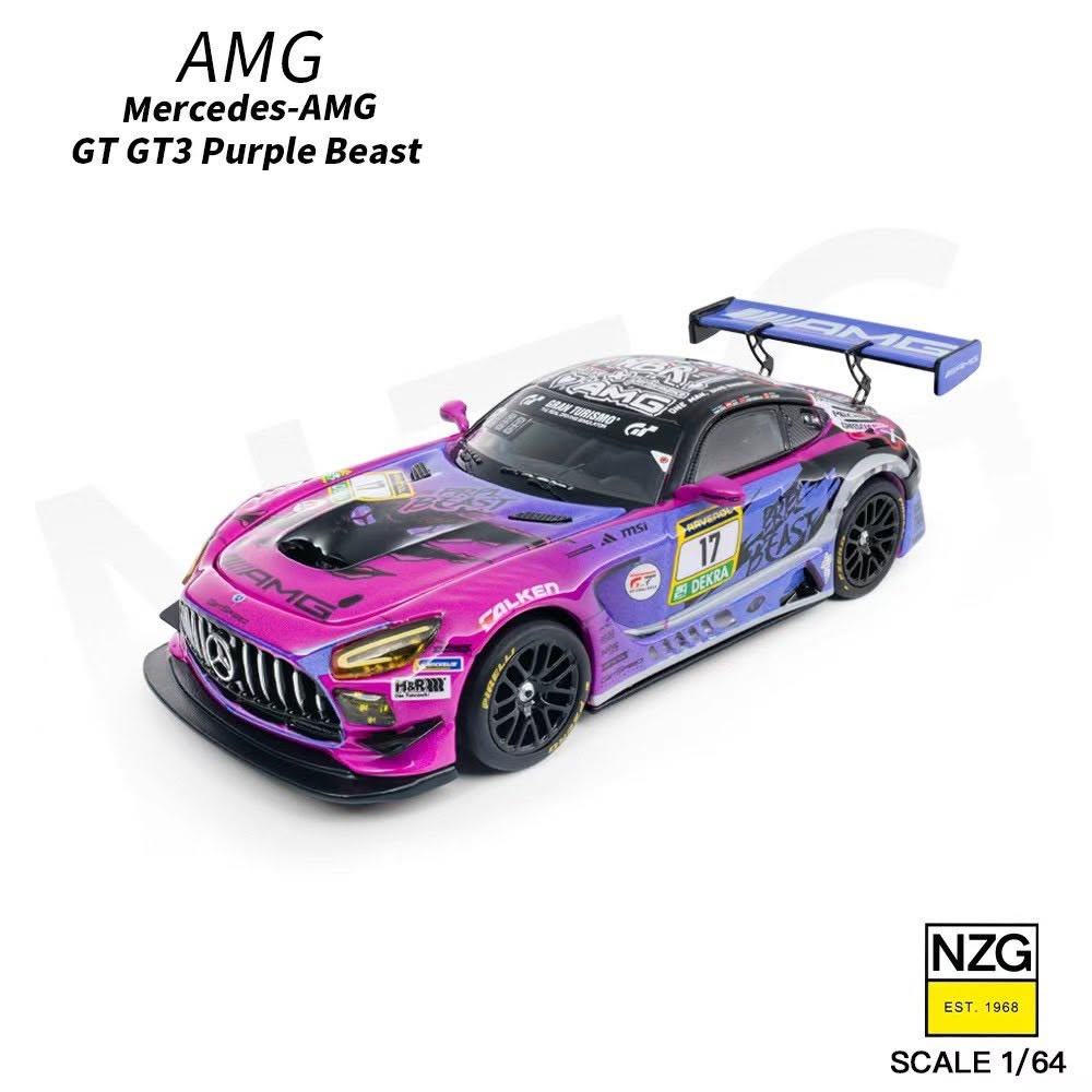 7/22 KILO Work 1/64 AMG GT3 EVO 紫色怪獸