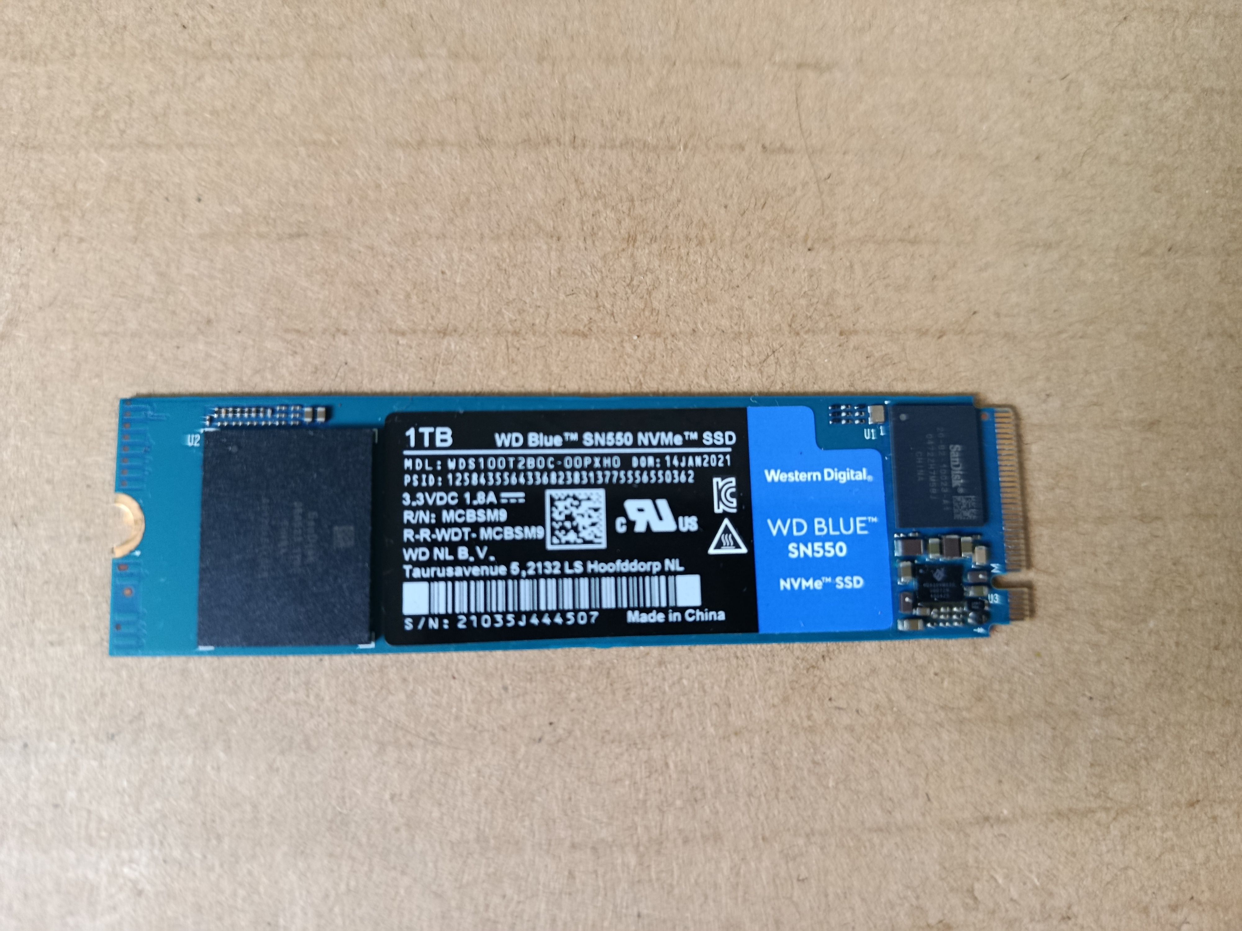 WD M.2 SSD 1TB