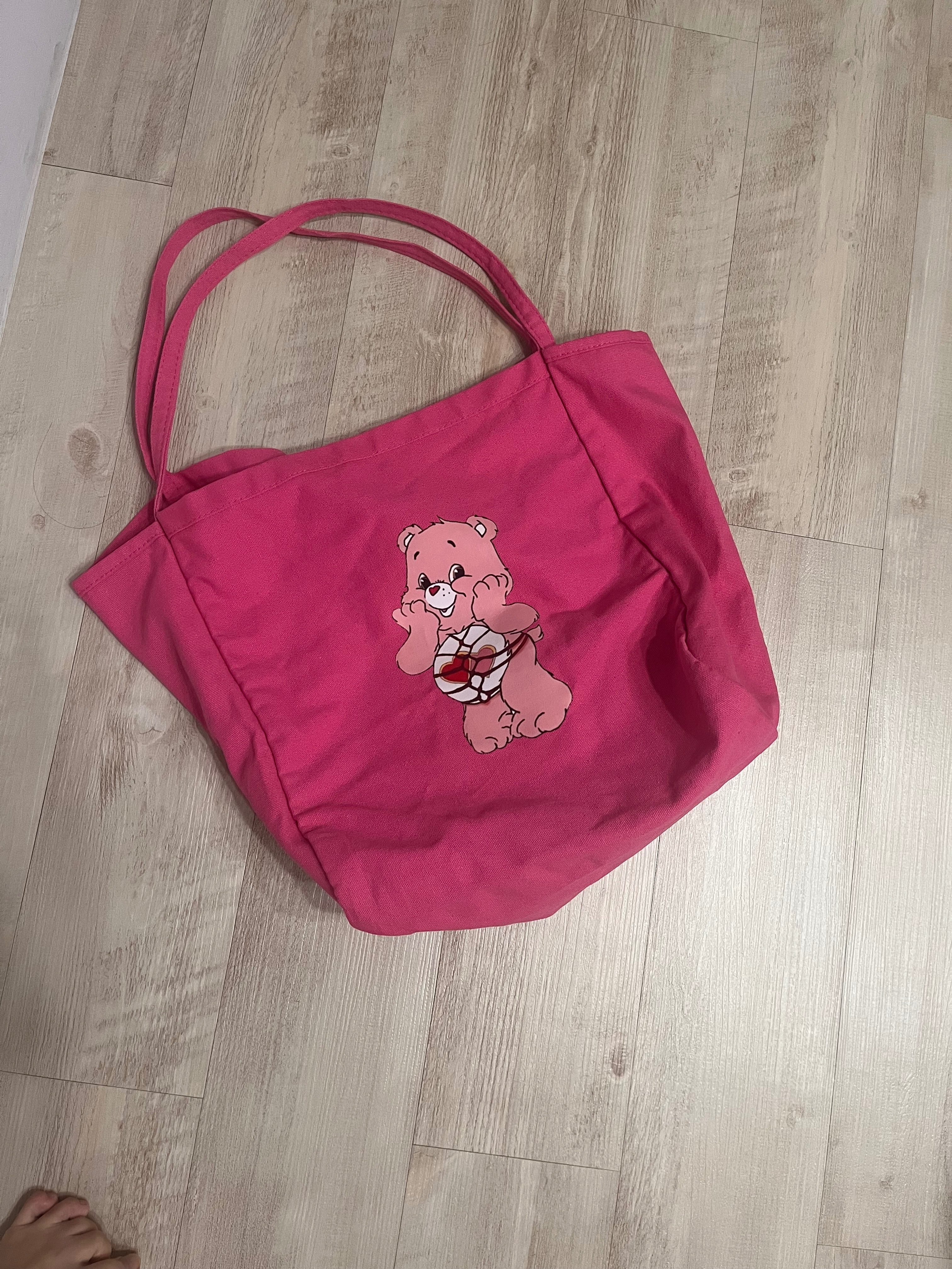 桃紅CareBears大容量單肩包