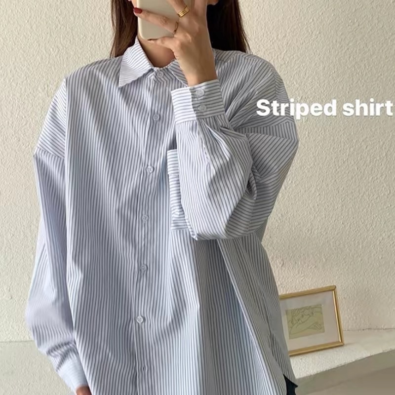 條紋襯衫