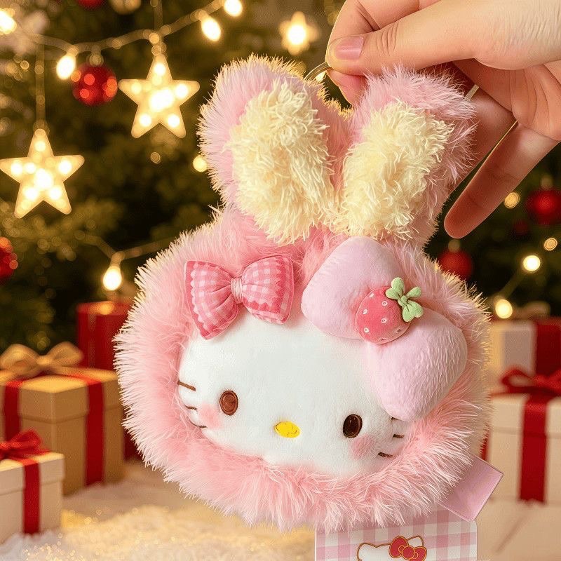 正版HelloKitty大頭精緻毛絨吊飾