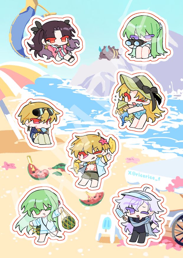 烏魯克夏日貼紙