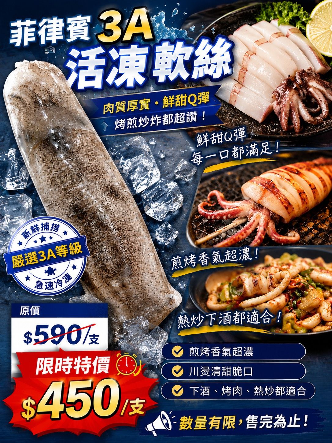 菲律賓活凍軟絲