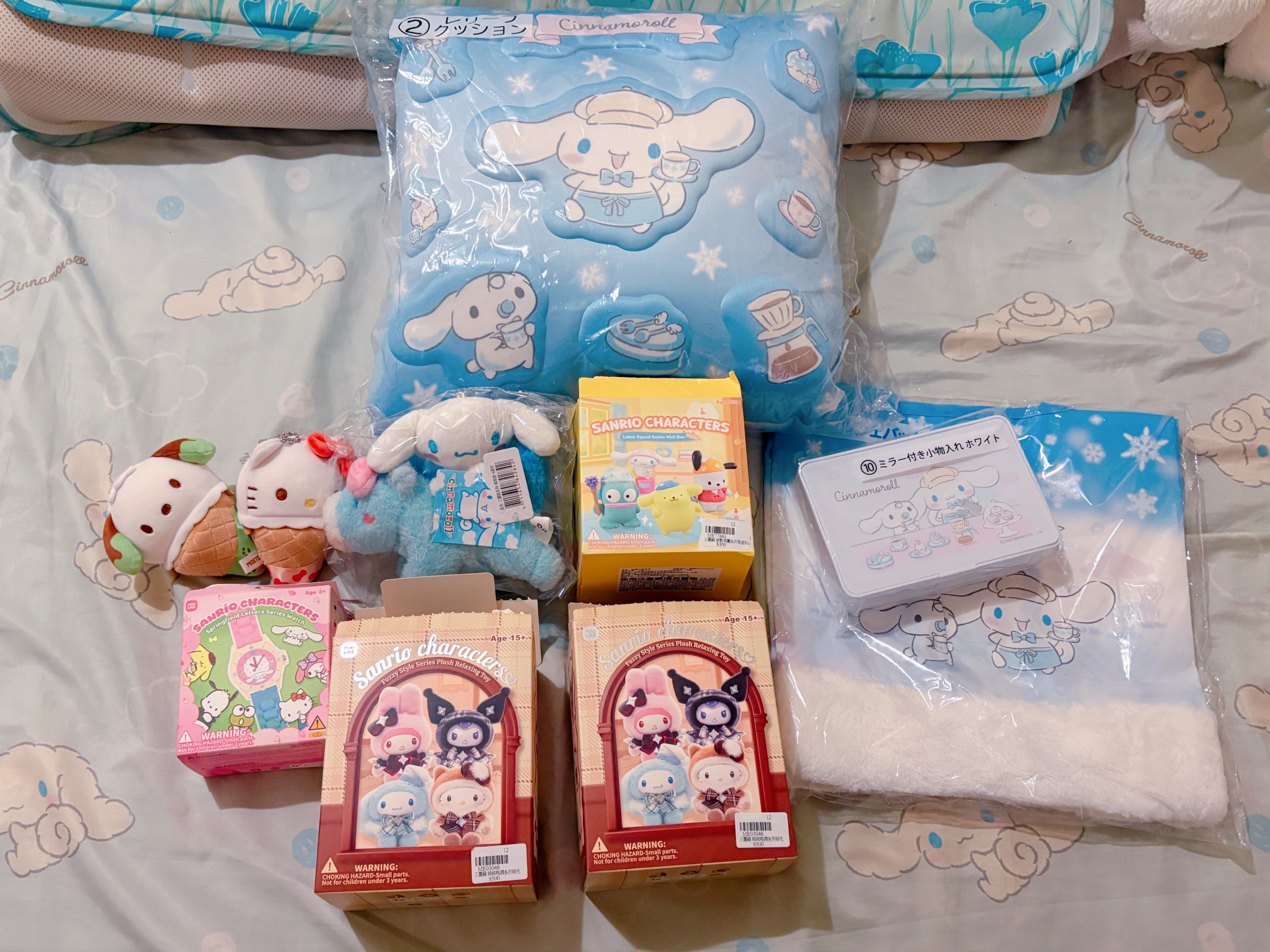 三麗鷗盲盒＆ 一番賞商品（Hello Kitty、美樂蒂、帕恰狗、大耳狗）