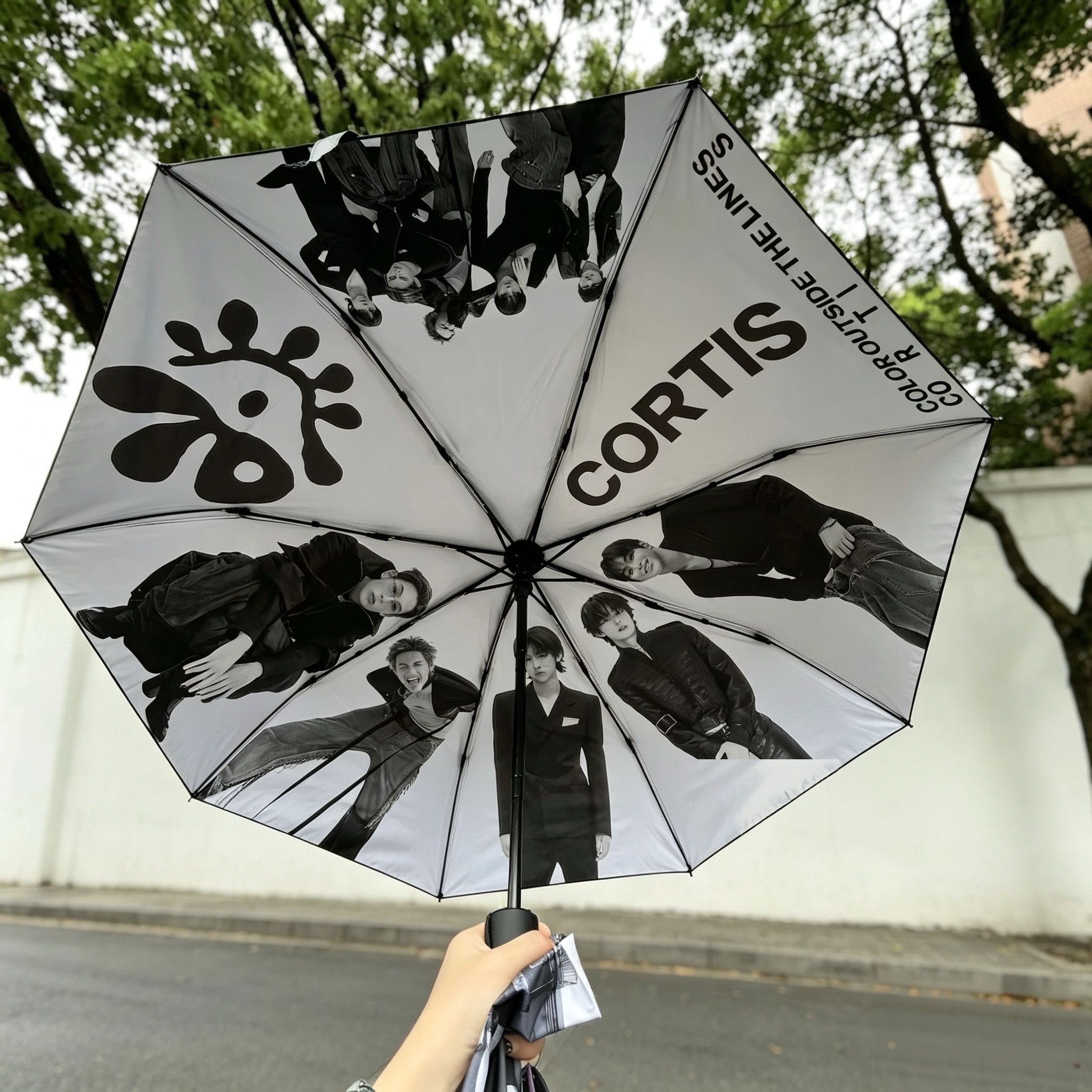 Cortis 黑白晴雨傘