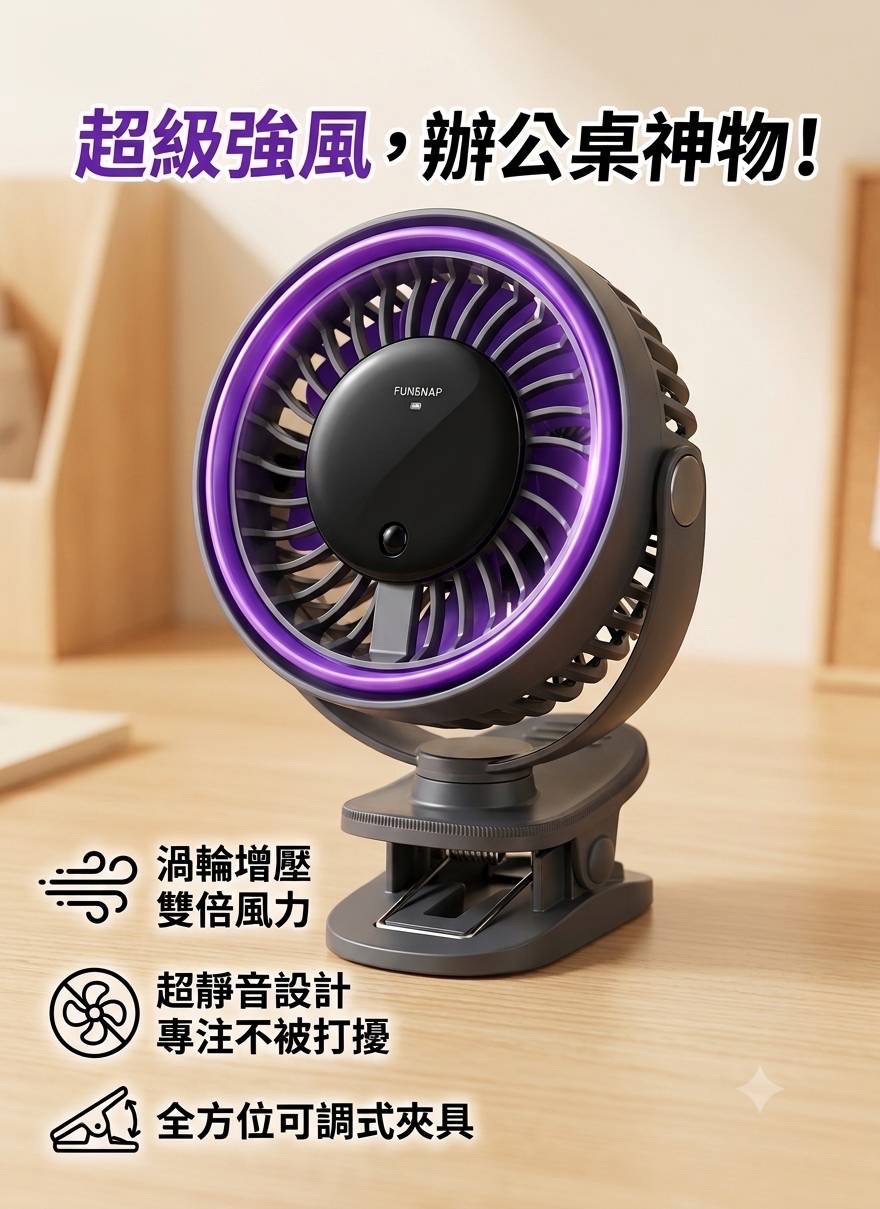 超強降溫神器-夾式製冷風扇（大）