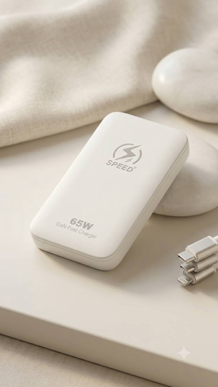 65W超薄氮化鎵充電頭（雙C）