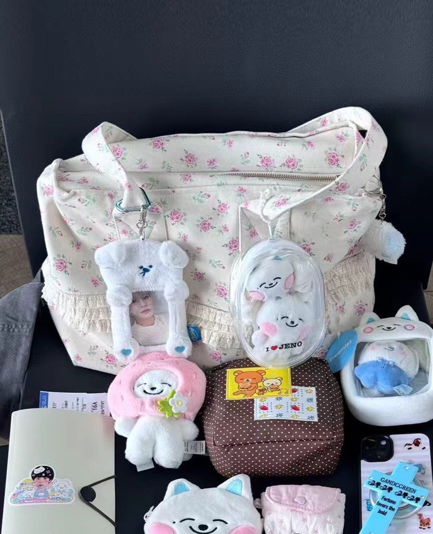 萌萌款꒰日系花邊碎花單肩包包꒱