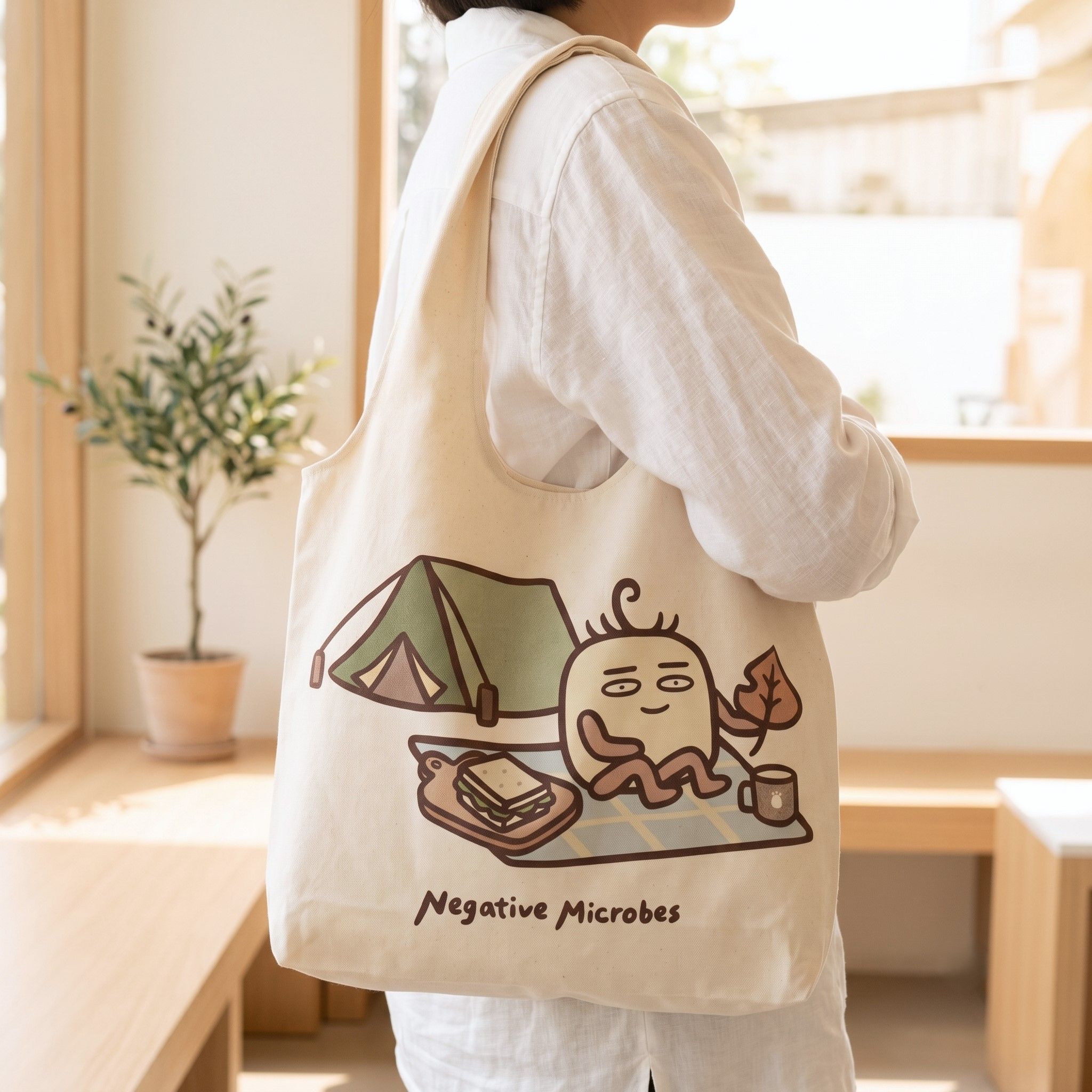 肩背帆布袋