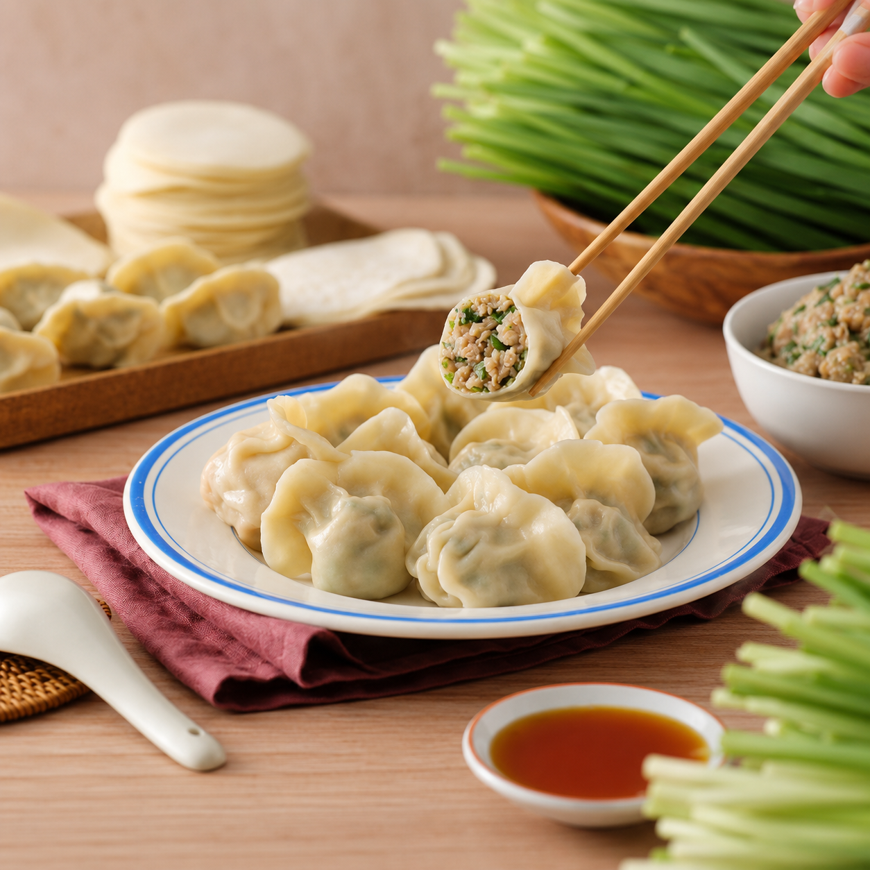 招牌韭菜豬肉水餃