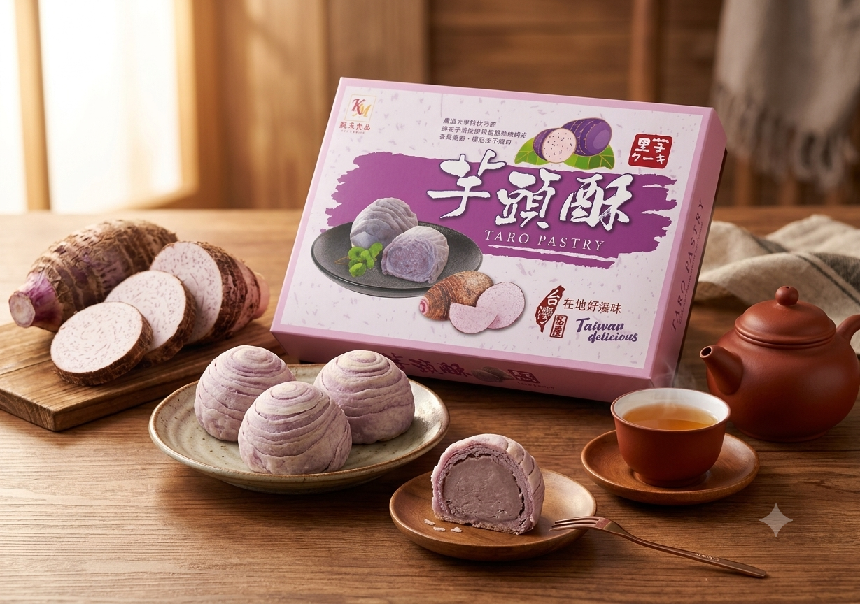伴手禮專區｜芋頭酥 50g*6入 盒裝 酥皮+芋頭內餡 減糖配方