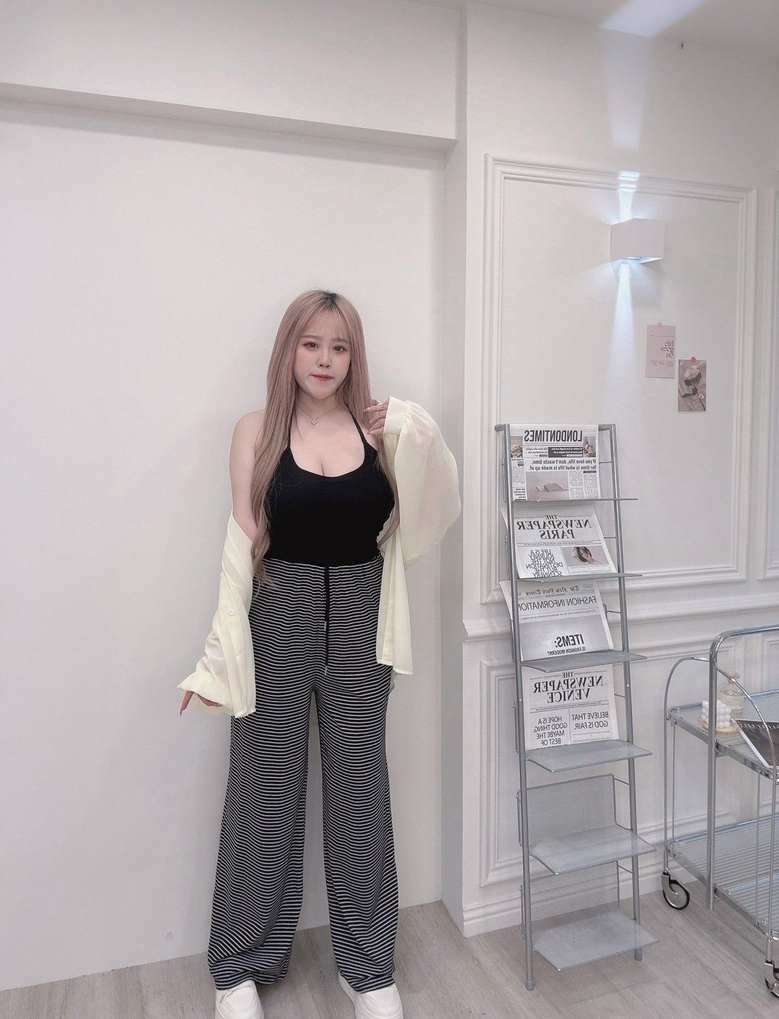 庫/B3016糯米長褲（小L-XL 大2L-4L）