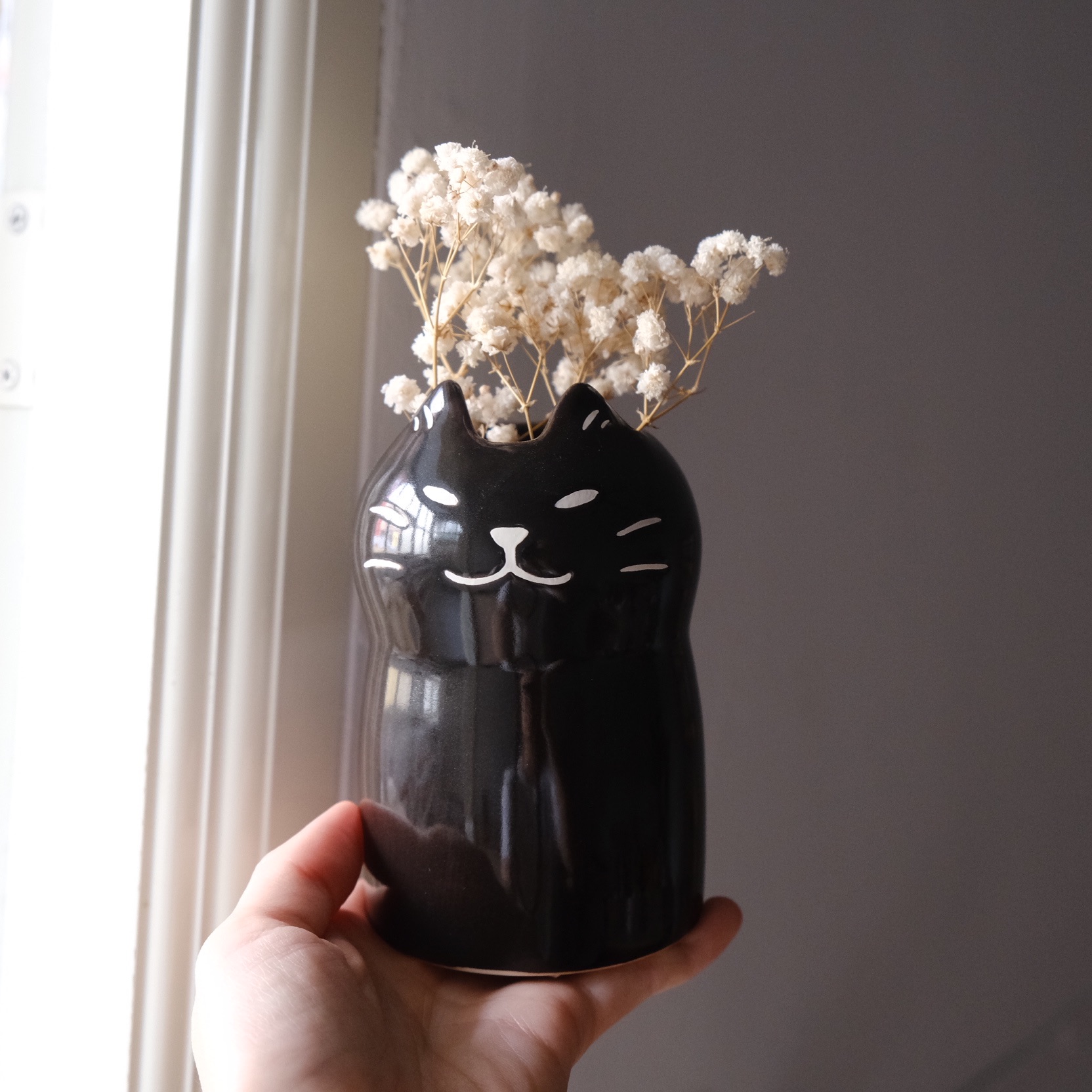 Yycat 黑貓花器1
