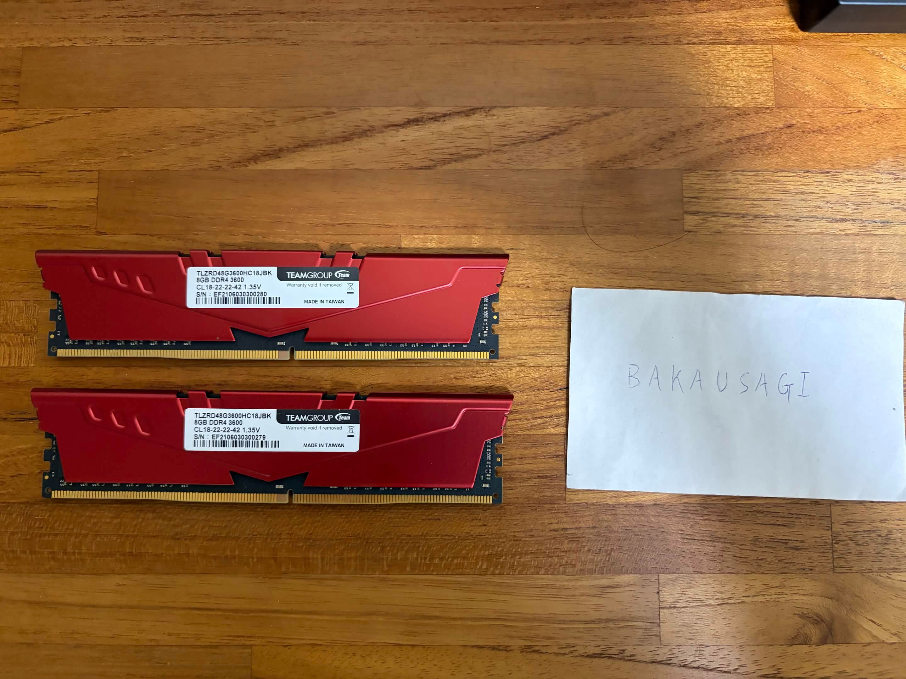 十銓 VULCAN Z DDR4 3600 16g （8g*2）