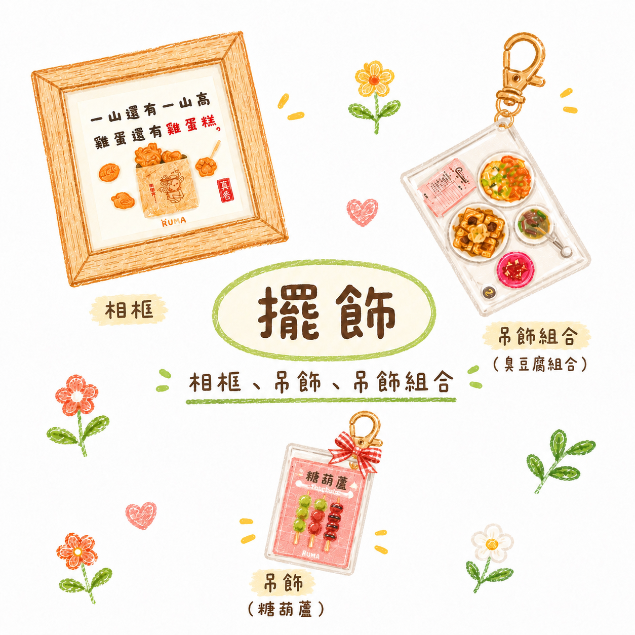 趣味美食相框