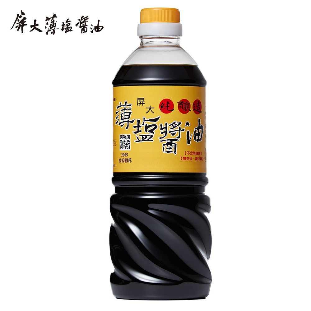屏大薄鹽醬油710ml 非基改黃豆 屏科大醬油
