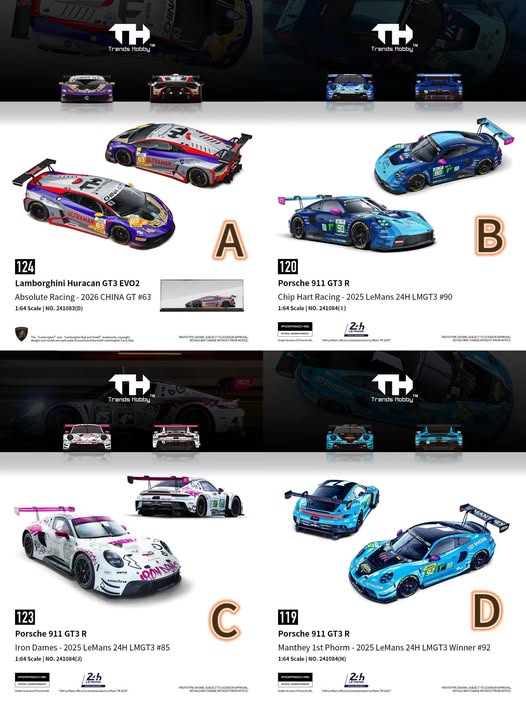 7/25 TH B款Porsche 911 GT3 R 2025 LeMans 24H LMGT3 #90