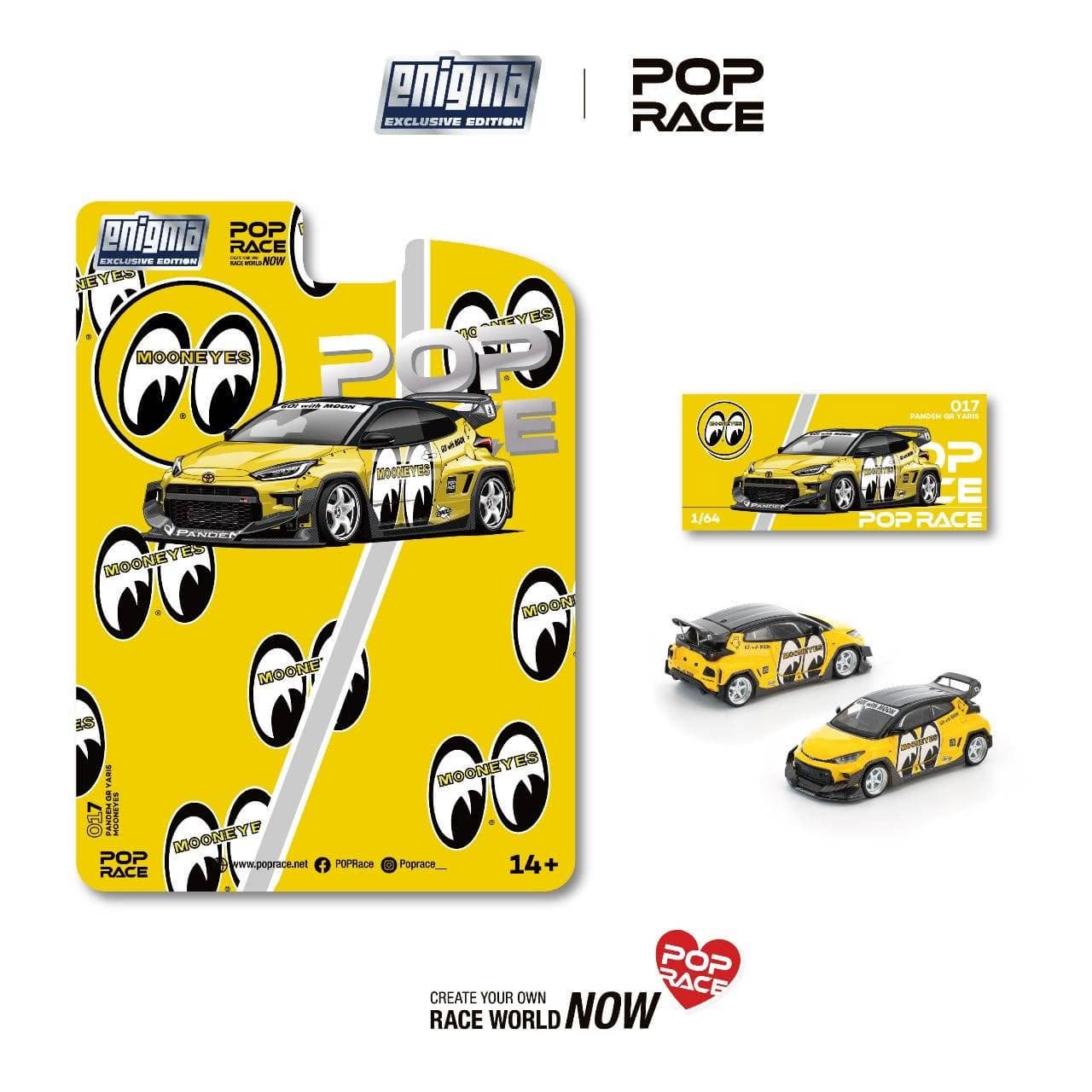 8/17 PRE017 PANDEM Yaris Mooneyes