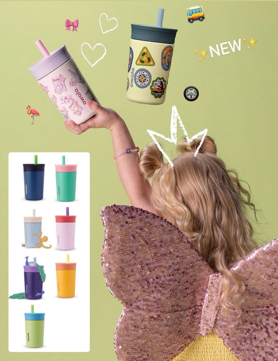 （預購） Owala Kids’ Tumbler  不鏽鋼兒童水杯 12oz（約355ml）