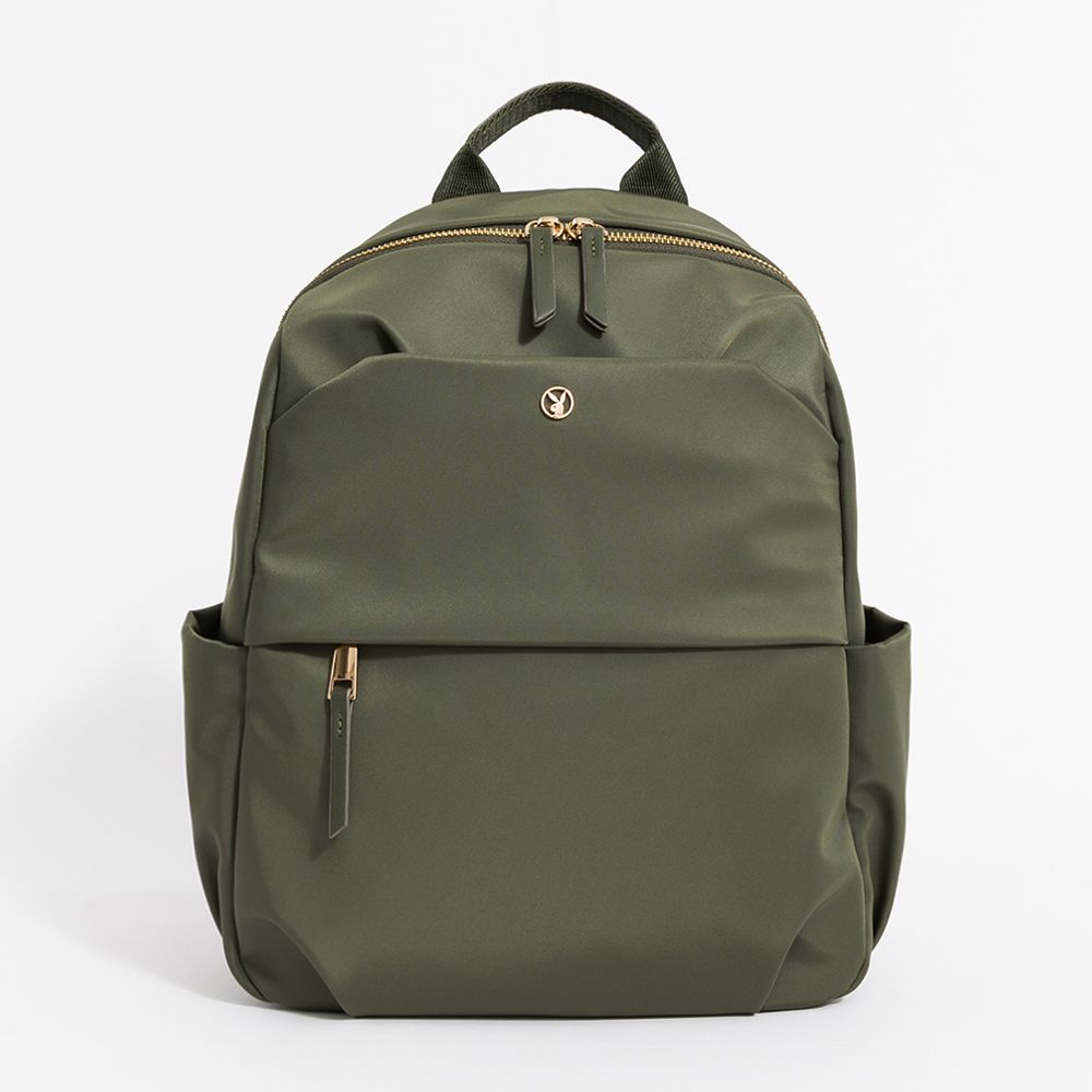 永和維娜 PLAYBOY 尼龍 輕量 後背包 ExplorePack系列 卡其色 562-6201-26-8