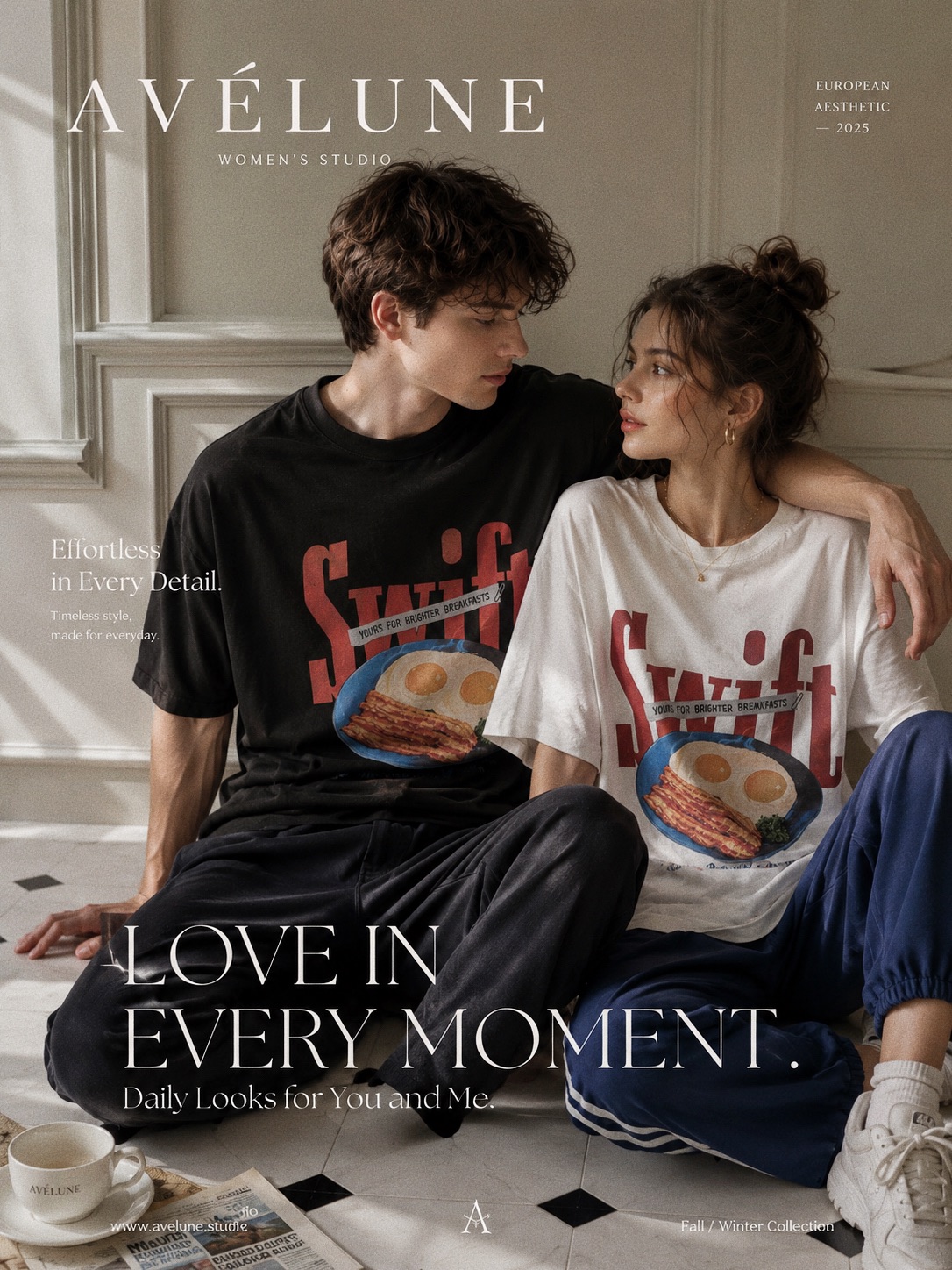 Breakfast Tee｜美式早餐印花 T 恤