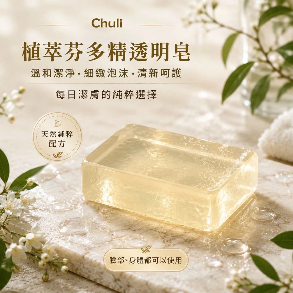 Chuli 初梨 植萃芬多精 透明皂 180g