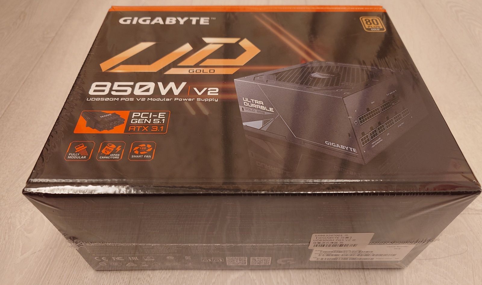 技嘉 UD850GM PG5 V2 金牌電源供應器 全新品