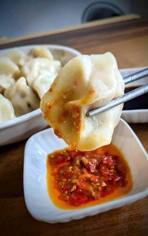 手工自己包的高麗菜豬肉水餃