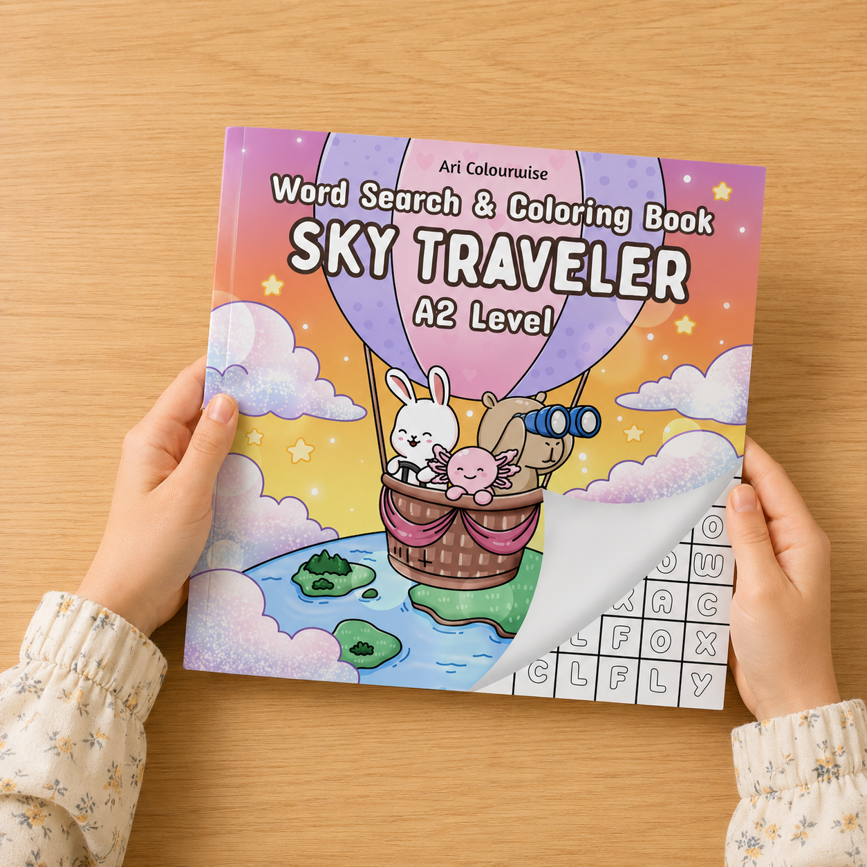 Sky Traveler: Word Search ＆ Coloring （A2 Flyers）
