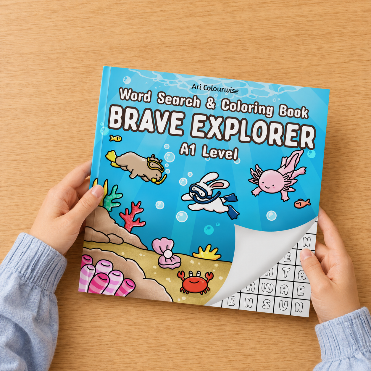 Brave Explorer: Word Search ＆ Coloring （A1 Movers）