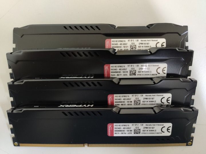 金士頓 DDR3 1866 雙通道記憶體 8GB*2