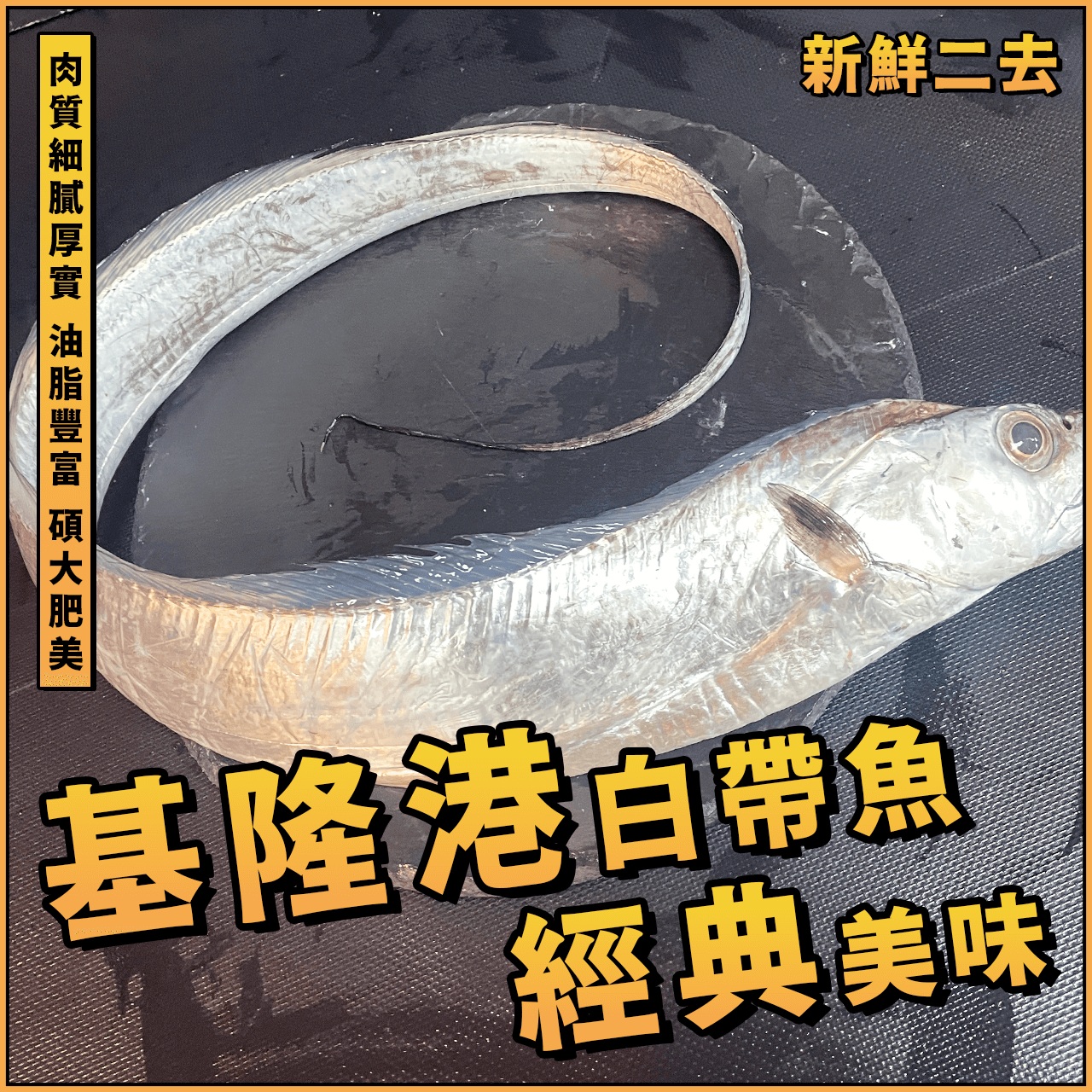 【天天來海鮮】基隆港白帶魚／白帶魚／二去／大塊／切對半／台灣白帶魚／魚排／台灣