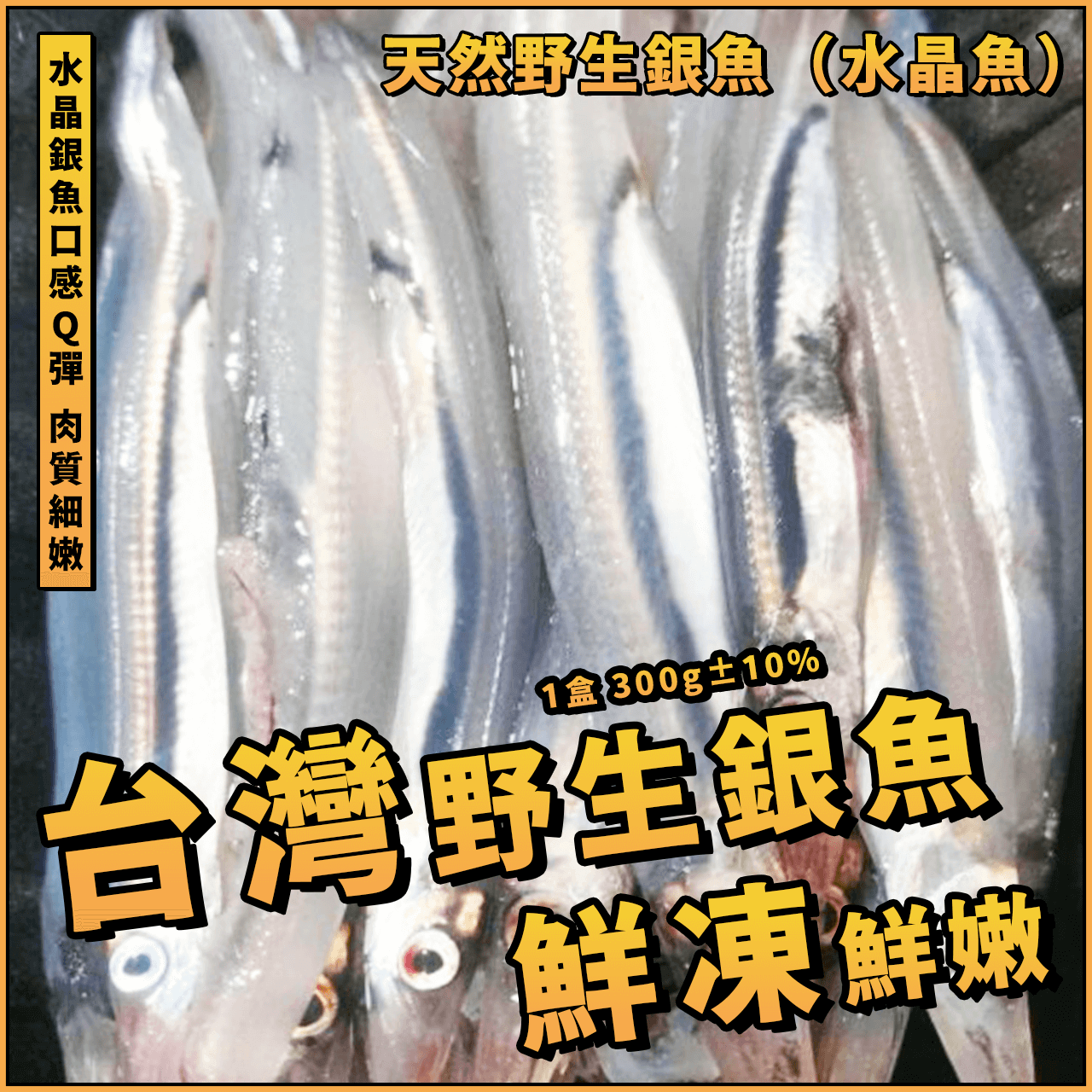 【天天來海鮮】台灣野生銀魚／1盒 300g±10%／野生銀魚／水晶魚／台灣銀魚／銀魚／油炸