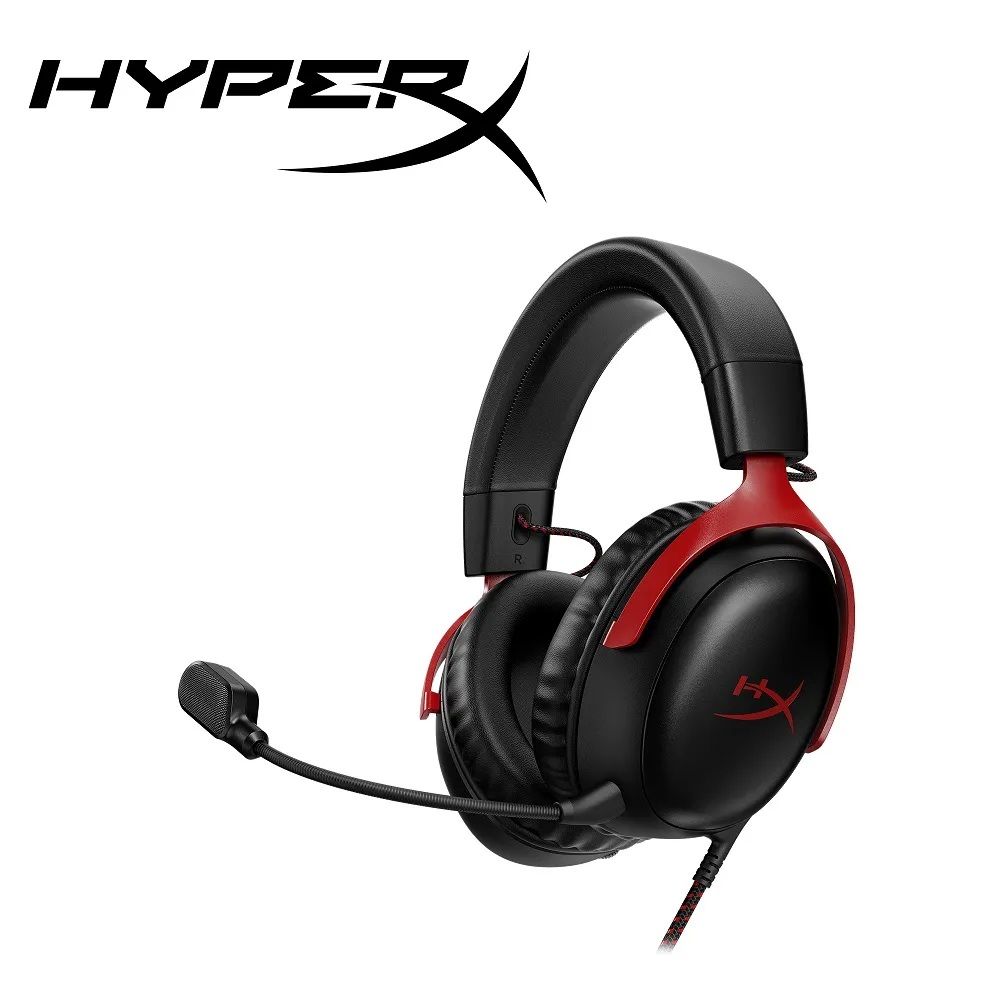 HyperX Cloud III 有線電競耳機黑紅色（727A9AA）