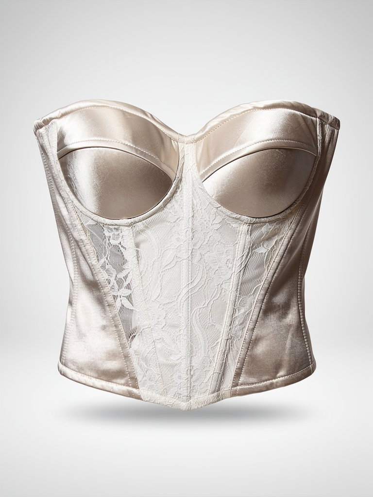 DROP02 Pearl Lace Corset Top