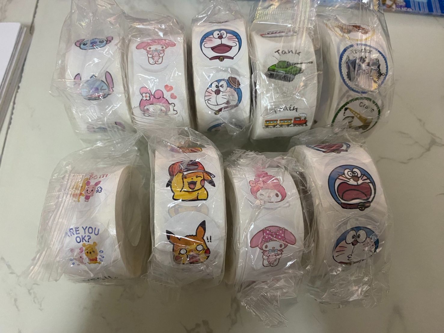 整卷貼紙