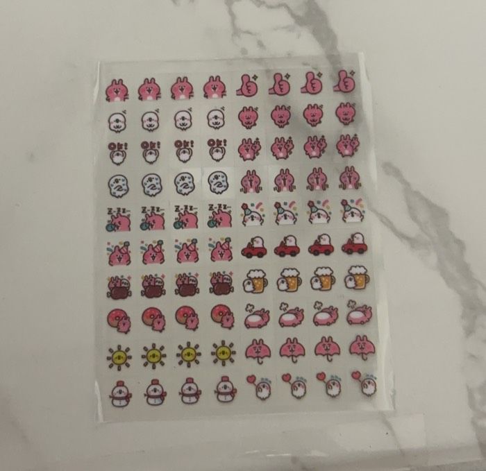 迷你貼紙、髮夾