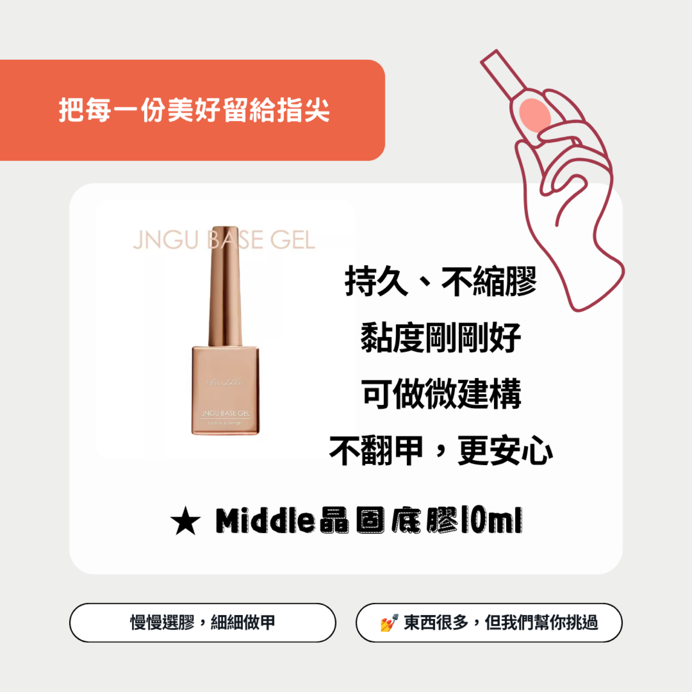 美展同步優惠✨ Middle 晶固底膠＆晶耐免清上層