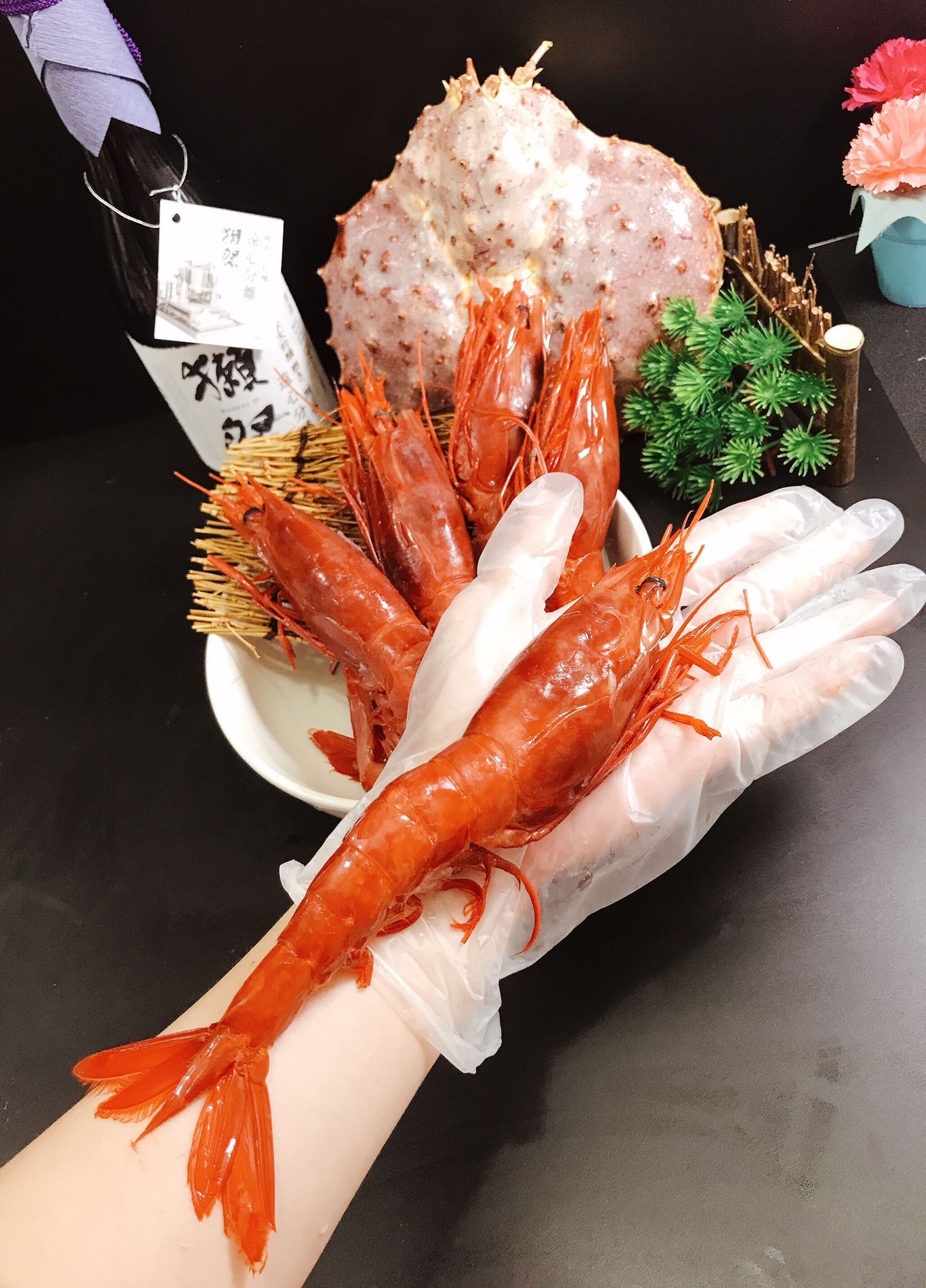 【天天來海鮮】特大胭脂紅魔蝦🦐1000g至1200g（14-16大尾/生食蝦/胭脂蝦日料專用）