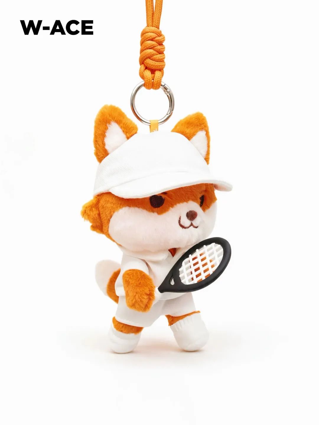 W-ACE 網球狐狸 12cm 毛絨公仔玩偶 鴨尼粉必入 可穿戴網球娃衣 包包掛件 球袋吊飾 鑰匙圈 網球周邊 球友禮物