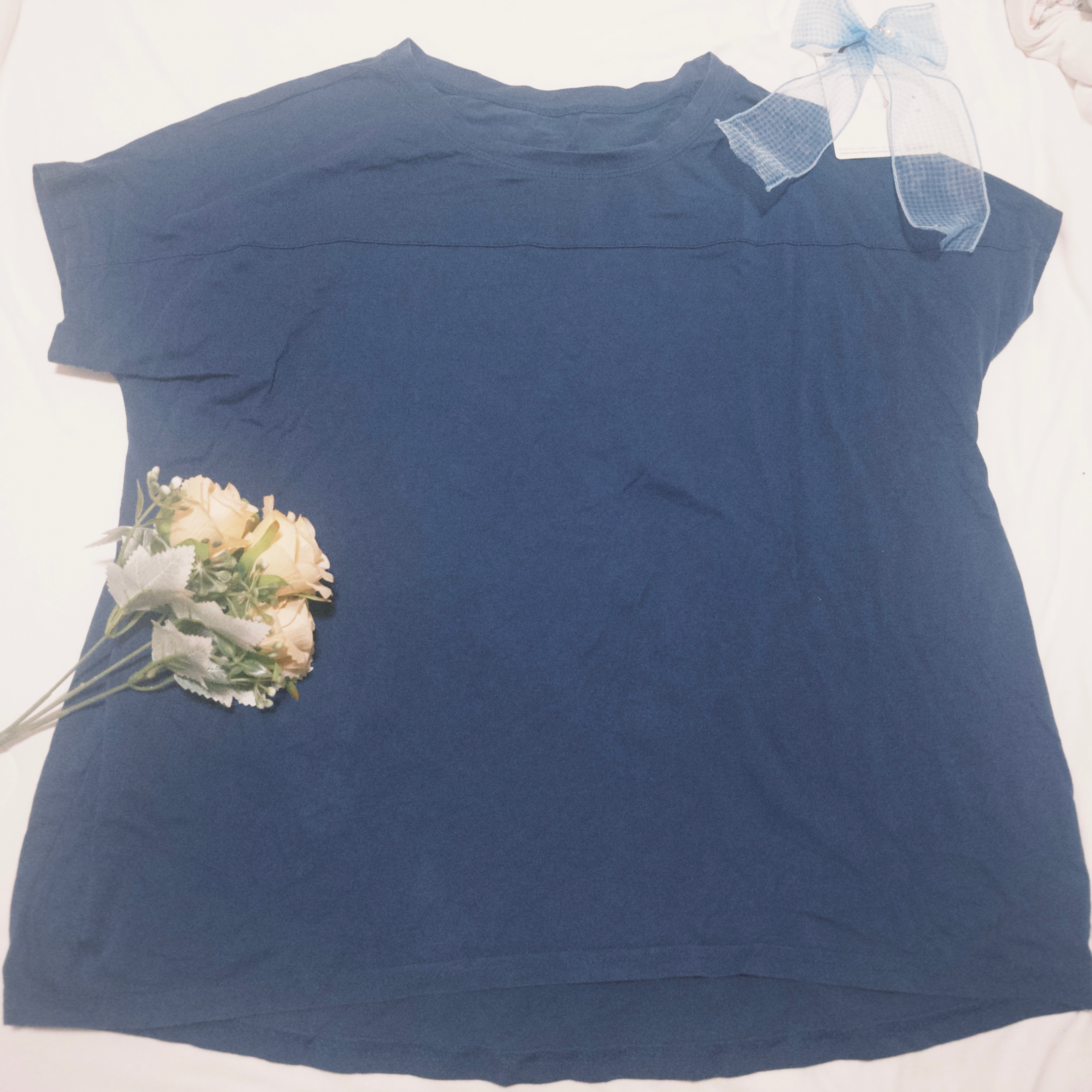深藍色百搭素T💙
