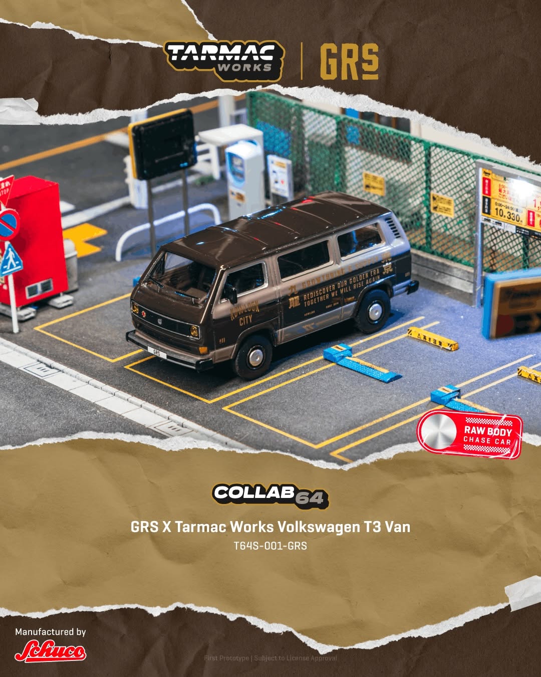 8/28 GRS X Tarmac Works Volkswagen T3 Van $520
GRS聯名授權作品