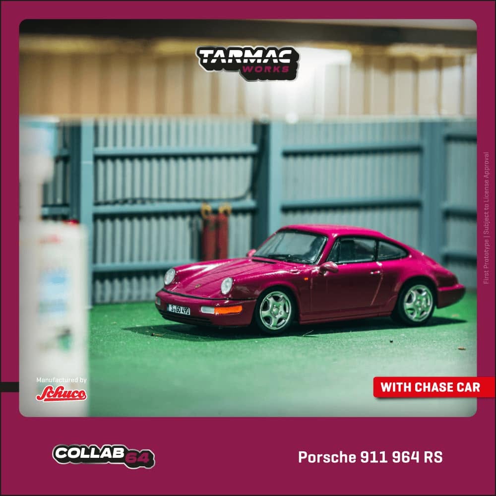 8/28 TARMAC Porsche 911 964 RS Ruby Star 