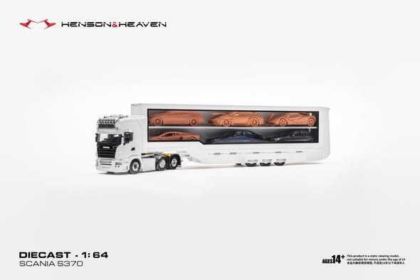 HH Model】1/64 合金側透鷗翼門拖車套裝