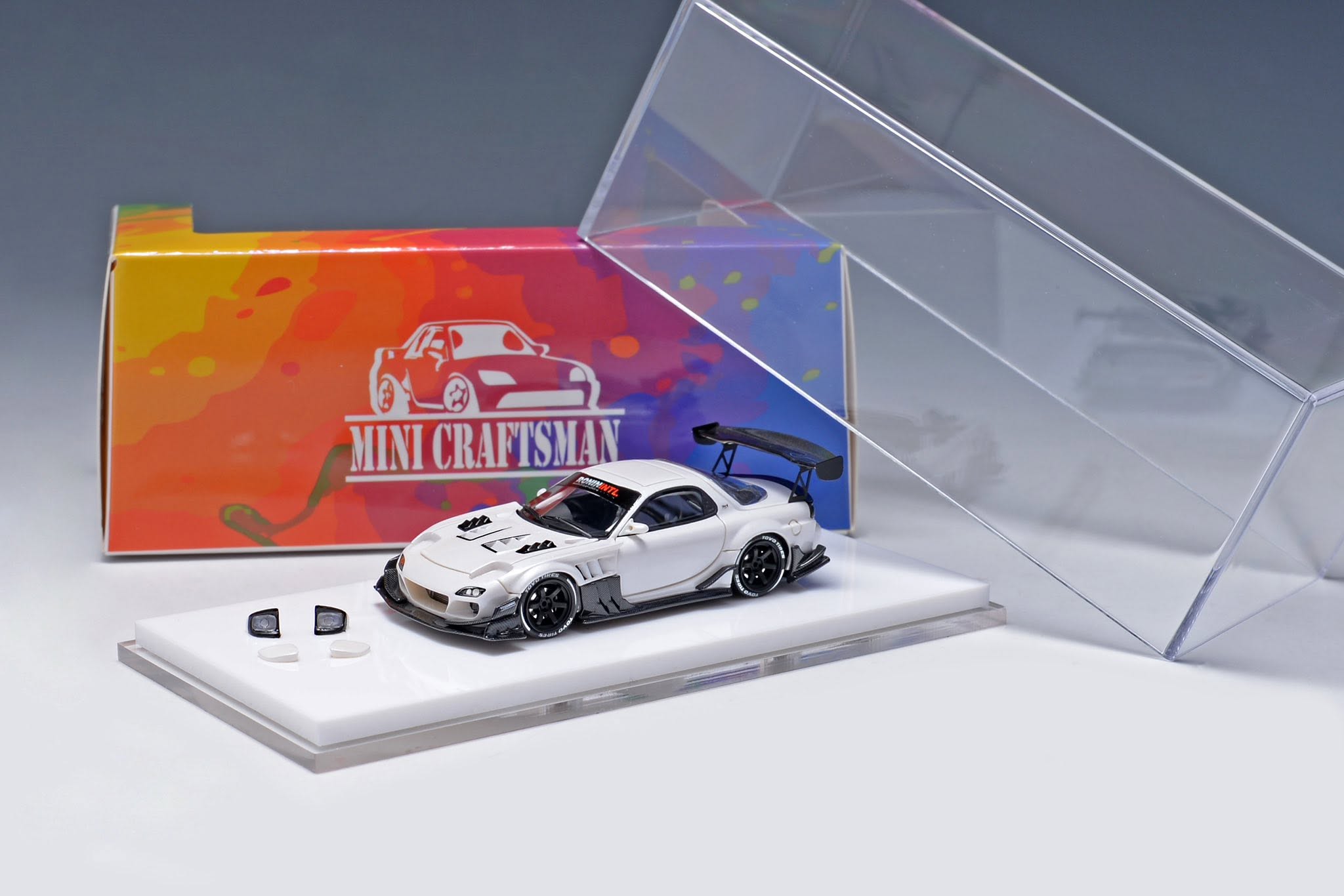 8/30 MINICRAFISMAN Ricky Pen RX7 FD 珍珠白限定版